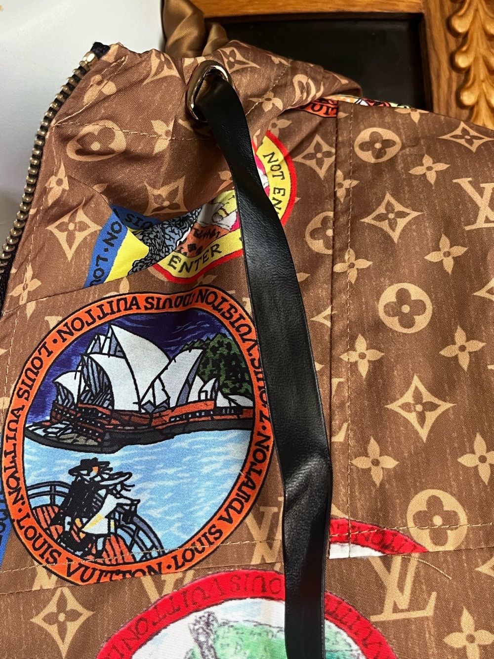 Louis. Vuitton. Coddington Cat Stamp Lightweight Hooded Windbreaker Jacket NWT - Picture 9 of 14